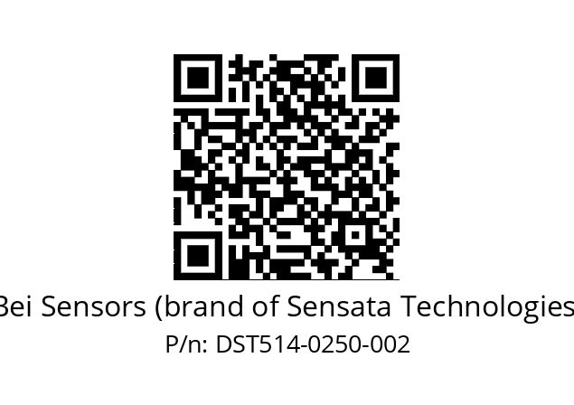  DST5H14//5G59//00250//GPR020//CSDX-- Bei Sensors (brand of Sensata Technologies) DST514-0250-002