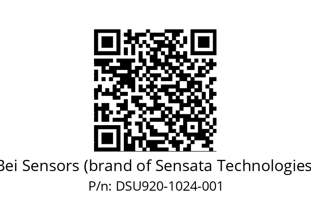  DSU9H20//5G59//01024//G6R//U2DW-- Bei Sensors (brand of Sensata Technologies) DSU920-1024-001