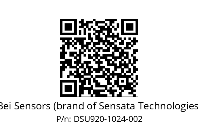  DSU9H20//5G29//01024//G6R//U2DW-- Bei Sensors (brand of Sensata Technologies) DSU920-1024-002