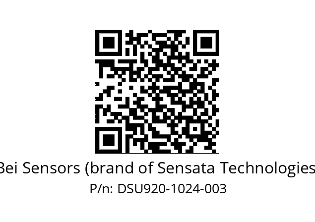  DSU9H20//5G59//01024//G8R//U2DW-- Bei Sensors (brand of Sensata Technologies) DSU920-1024-003