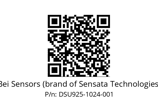  DSU9H25//5WTN//01024//G6R//U2DW-- Bei Sensors (brand of Sensata Technologies) DSU925-1024-001