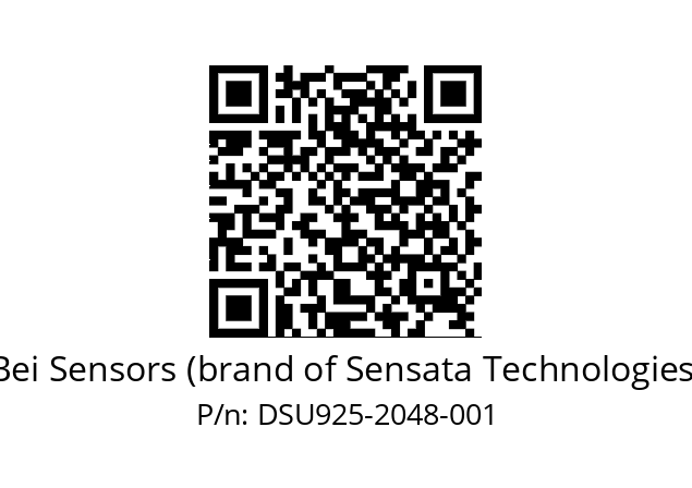  DSU9H25//5G59//02048//G6R//U2---- Bei Sensors (brand of Sensata Technologies) DSU925-2048-001