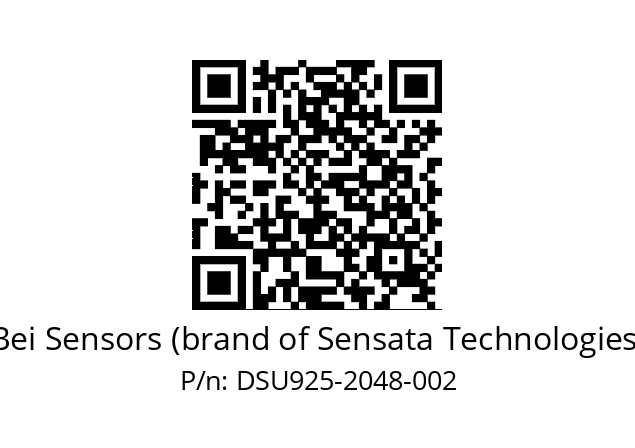  DSU9H25//2WTN//02048//G6R//U2---- Bei Sensors (brand of Sensata Technologies) DSU925-2048-002