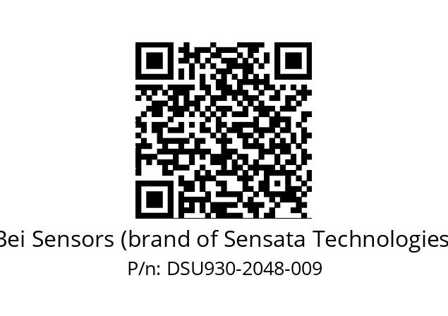  DSU9H30//5G59//02048//G6R//--DW-- Bei Sensors (brand of Sensata Technologies) DSU930-2048-009