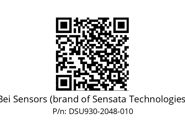  DSU9H30//5WTN//02048//G8R//--DW-- Bei Sensors (brand of Sensata Technologies) DSU930-2048-010