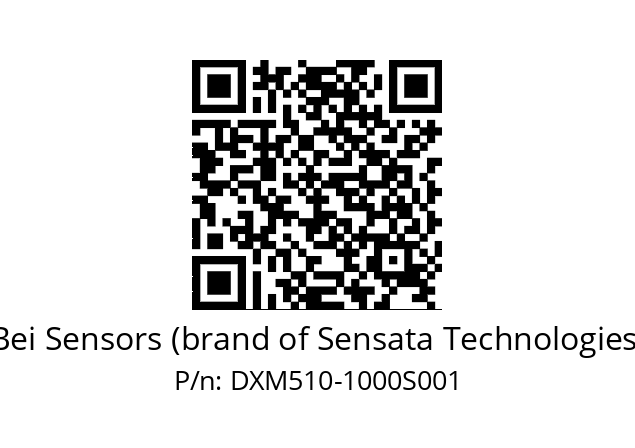  DXM5S10/AA/RG59//01000//TEA200// Bei Sensors (brand of Sensata Technologies) DXM510-1000S001