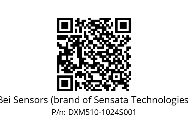  DXM5S10/AA/RG59//01024//TEA020// Bei Sensors (brand of Sensata Technologies) DXM510-1024S001