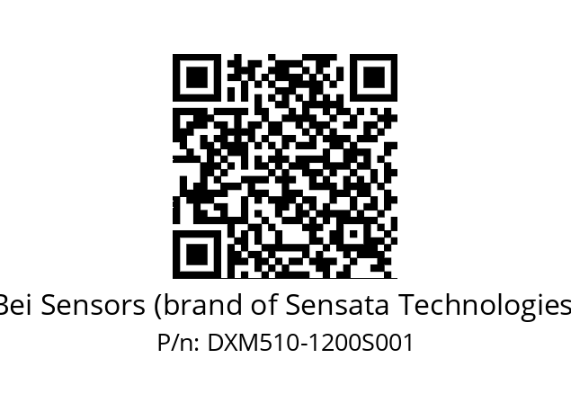  DXM5S10/AA/RG29//01200//TEA300// Bei Sensors (brand of Sensata Technologies) DXM510-1200S001