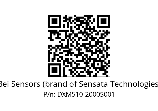  DXM5S10/AB/RG29//02000//G3R010// Bei Sensors (brand of Sensata Technologies) DXM510-2000S001