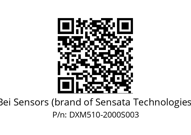  DXM5S10/AA/RG59//02000//TEA200// Bei Sensors (brand of Sensata Technologies) DXM510-2000S003