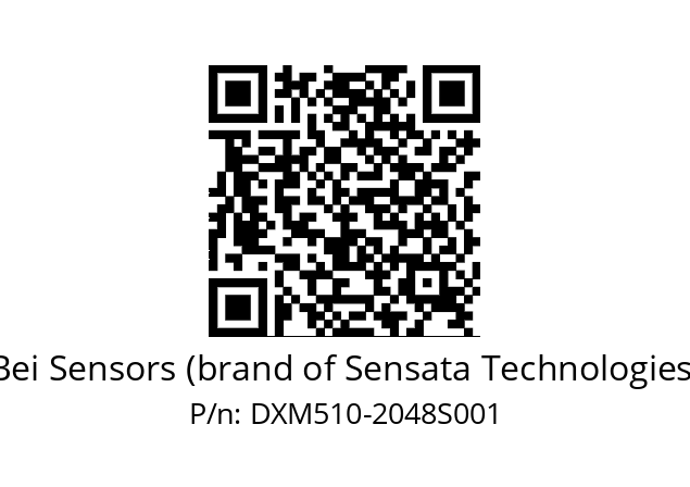  DXM5S10/AA/RG59//02048//TEA100// Bei Sensors (brand of Sensata Technologies) DXM510-2048S001