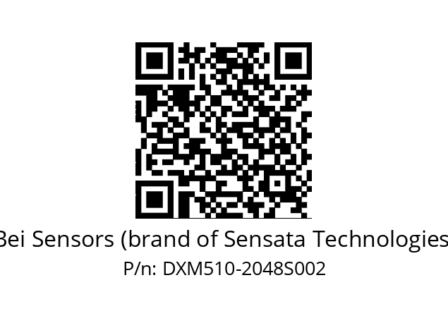  DXM5S10/AA/RG29//02048//TEA250// Bei Sensors (brand of Sensata Technologies) DXM510-2048S002