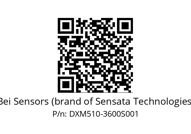  DXM5S10/AA/RG29//03600//TEA020// Bei Sensors (brand of Sensata Technologies) DXM510-3600S001