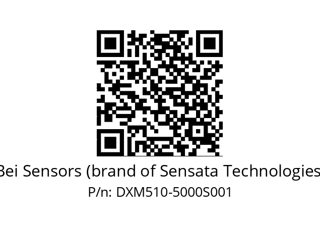  DXM5S10/AA/RG59//05000//TEA050// Bei Sensors (brand of Sensata Technologies) DXM510-5000S001