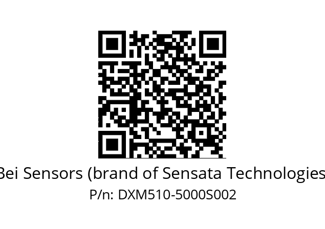  DXM5S10/AA/RG59//05000//TEA020// Bei Sensors (brand of Sensata Technologies) DXM510-5000S002