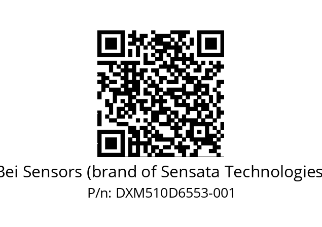  DXM5_10//RG29//65536//G3R100// Bei Sensors (brand of Sensata Technologies) DXM510D6553-001