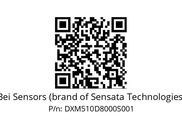  DXM5S10/AA/RG29//80000//TEA020// Bei Sensors (brand of Sensata Technologies) DXM510D8000S001