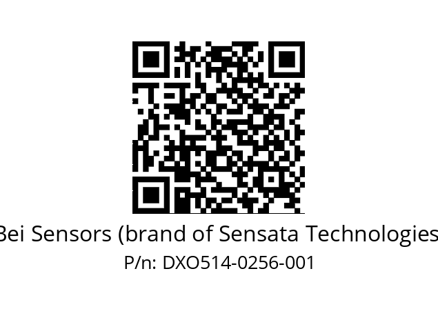  DXO5_14//RG59//00256//G6R//--DD-- Bei Sensors (brand of Sensata Technologies) DXO514-0256-001