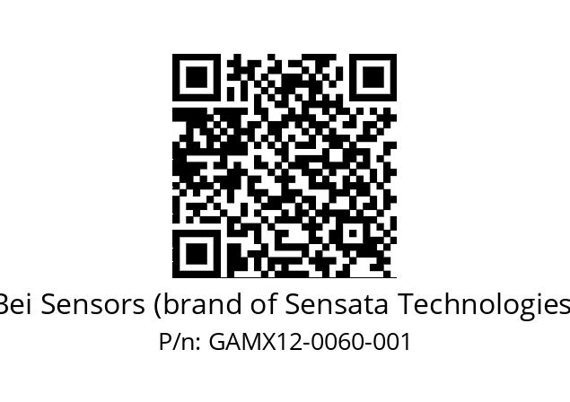  GAMX_12//5G59//00060//GPA050// Bei Sensors (brand of Sensata Technologies) GAMX12-0060-001