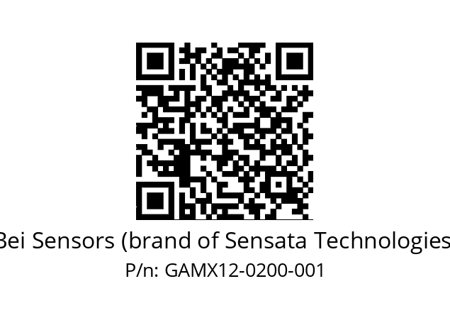  GAMX_12//5G59//00200//GPA030// Bei Sensors (brand of Sensata Technologies) GAMX12-0200-001