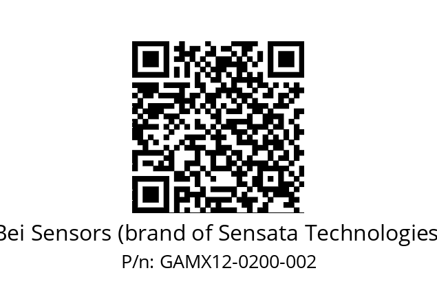  GAMX_12//5G59//00200//GPA150// Bei Sensors (brand of Sensata Technologies) GAMX12-0200-002