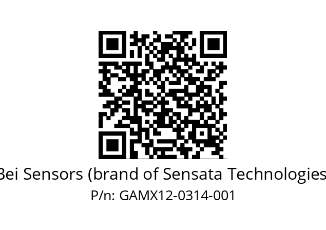  GAMX_12//5G59//00314//GPA220// Bei Sensors (brand of Sensata Technologies) GAMX12-0314-001