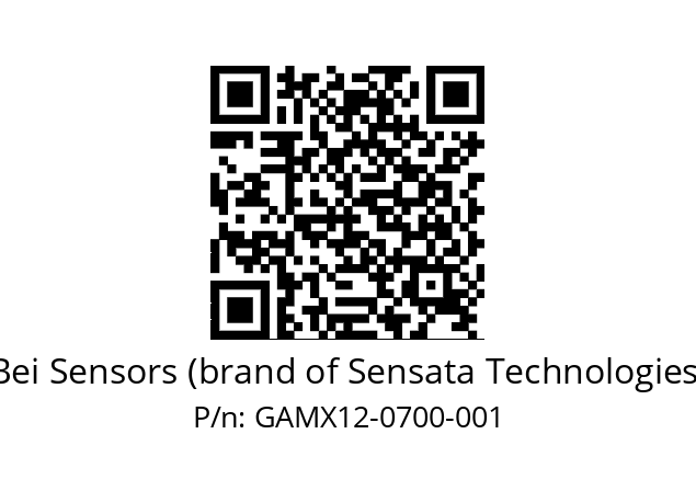  GAMX_12//5G59//00700//GPA030// Bei Sensors (brand of Sensata Technologies) GAMX12-0700-001