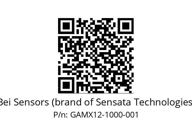  GAMX_12//2G2A//01000//GPA030// Bei Sensors (brand of Sensata Technologies) GAMX12-1000-001