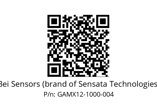  GAMX_12//5G59//01000//GPA050// Bei Sensors (brand of Sensata Technologies) GAMX12-1000-004