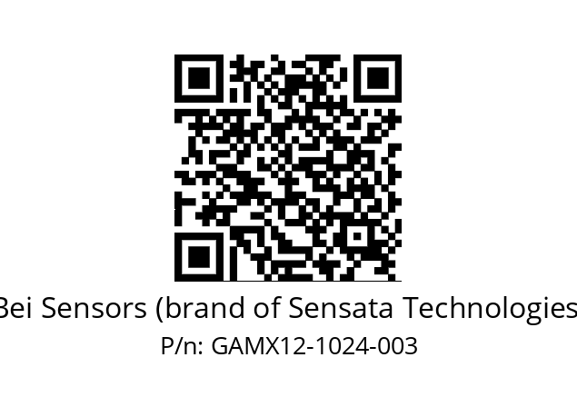  GAMX_12//5G59//01024//GPA030// Bei Sensors (brand of Sensata Technologies) GAMX12-1024-003