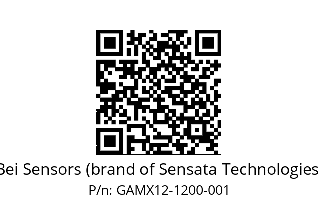  GAMX_12//5G59//01200//GPA030// Bei Sensors (brand of Sensata Technologies) GAMX12-1200-001