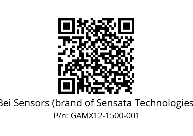  GAMX_12//5G59//01500//GPA100// Bei Sensors (brand of Sensata Technologies) GAMX12-1500-001