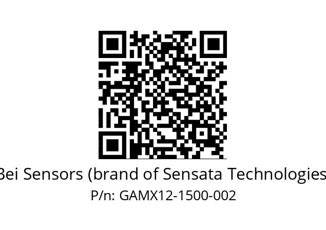  GAMX_12//5G59//01500//GPA220// Bei Sensors (brand of Sensata Technologies) GAMX12-1500-002