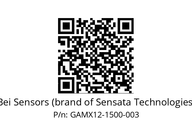  GAMX_12//5G59//01500//GPA030// Bei Sensors (brand of Sensata Technologies) GAMX12-1500-003