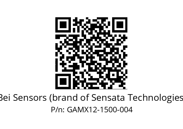  GAMX_12//2G29//01500//G3A030// Bei Sensors (brand of Sensata Technologies) GAMX12-1500-004