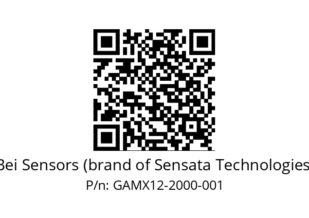  GAMX_12//3G39//02000//GPA030// Bei Sensors (brand of Sensata Technologies) GAMX12-2000-001