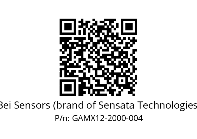  GAMX_12//5G59//02000//G3A050// Bei Sensors (brand of Sensata Technologies) GAMX12-2000-004