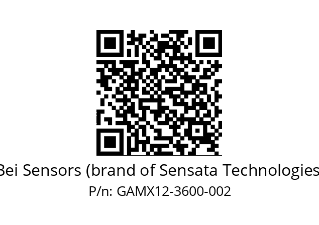  GAMX_12//5G59//03600//G3A030// Bei Sensors (brand of Sensata Technologies) GAMX12-3600-002