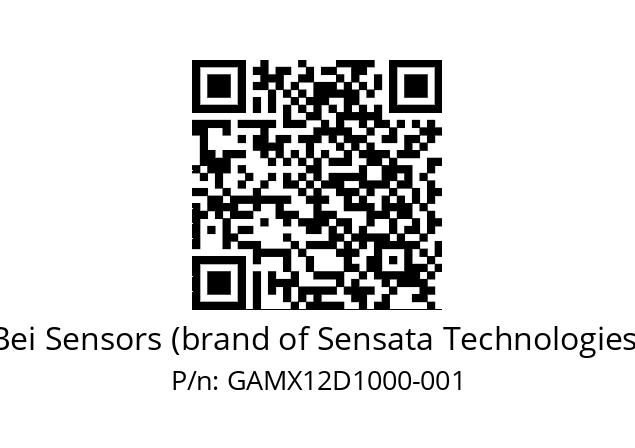  GAMX_12//5G59//10000//GPA150// Bei Sensors (brand of Sensata Technologies) GAMX12D1000-001