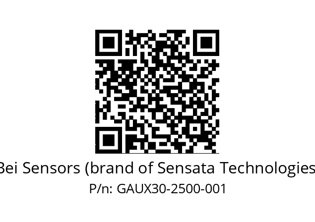  GAUX_30//5G59//02500//GPR030// Bei Sensors (brand of Sensata Technologies) GAUX30-2500-001