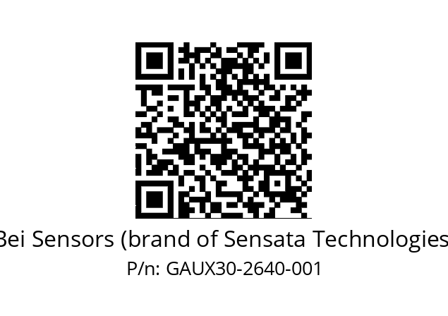  GAUX_30//5GT9//02640//G3R030// Bei Sensors (brand of Sensata Technologies) GAUX30-2640-001