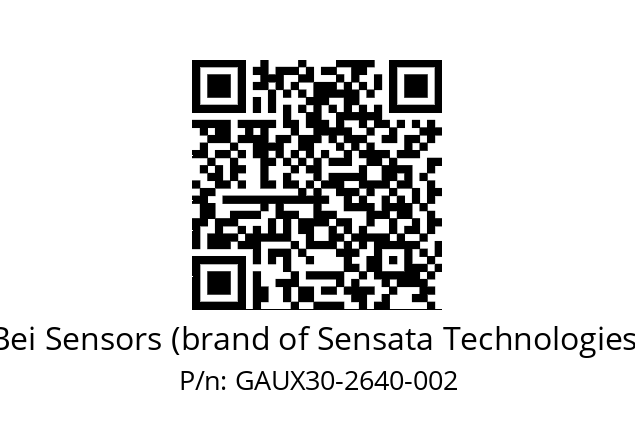  GAUX_30//5GT1//02640//G3R030// Bei Sensors (brand of Sensata Technologies) GAUX30-2640-002