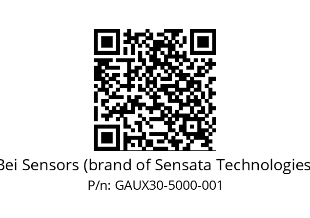  GAUX_30//2G29//05000//G3R100// Bei Sensors (brand of Sensata Technologies) GAUX30-5000-001