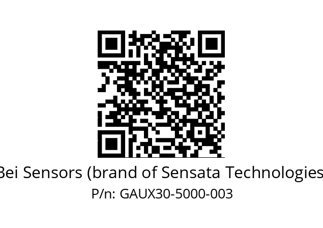  GAUX_30//5G59//05000//GPR030// Bei Sensors (brand of Sensata Technologies) GAUX30-5000-003