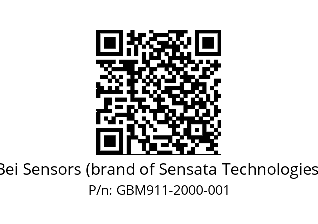  GBM9_11//2G29//02000//G6R// Bei Sensors (brand of Sensata Technologies) GBM911-2000-001