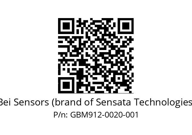  GBM9_12//5G57//00020//G3R040// Bei Sensors (brand of Sensata Technologies) GBM912-0020-001