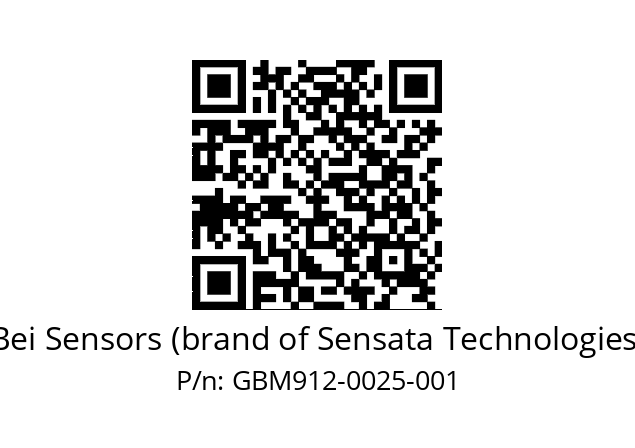  GBM9_12//5G57//00025//G3R020// Bei Sensors (brand of Sensata Technologies) GBM912-0025-001