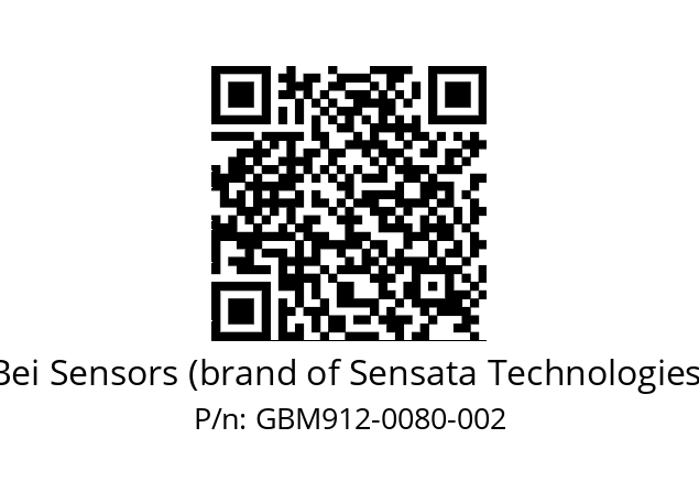  GBM9_12//5G5A//00080//G6A// Bei Sensors (brand of Sensata Technologies) GBM912-0080-002