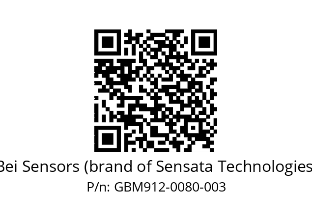  GBM9_12//5G59//00080//G6A// Bei Sensors (brand of Sensata Technologies) GBM912-0080-003