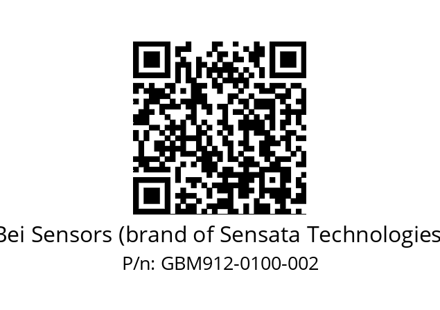  GBM9_12//3G37//00100//G3A020// Bei Sensors (brand of Sensata Technologies) GBM912-0100-002